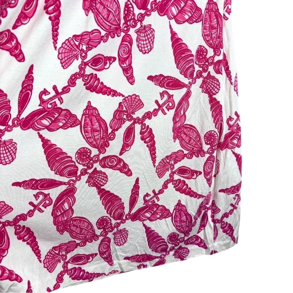 LILLY PULITZER PATTY FALLIN IN LOVE A LITTLE SEASHELL V NECK SLEEVELESS DRESS - Picture 8 of 12